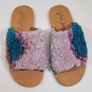 Free People Sandals Womens Size 6 Yuma Woven Mule Boho Festival Cottagesore NWOT